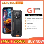 Oukitel G1 24GB + 256GB Celular 6,52 ” HD + 10600mAh Android14 48MP Câmera Smartphone robusto