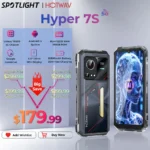 Hotwav hyper 7s telefone robusto 5g octa-core android 15 smartphone 6.6 ”hd + 120hz 10800mah 20w telefone móvel 4gb 256gb celular