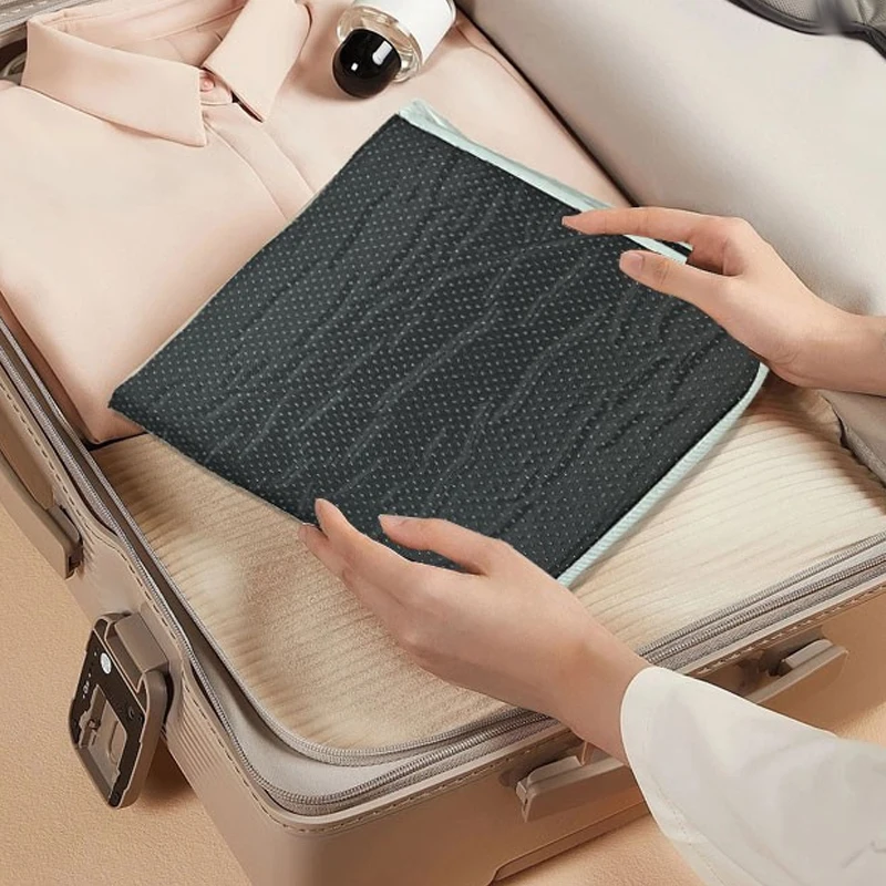 Tapete de engomar portátil almofada de lavanderia de viagem placa protetora de roupas resistente ao calor cobertor malha imprensa roupas lavadora secadora - Imagem 2