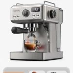 Hibrew 20bar semiautomática máquina de café expresso temperatura ajustável 58mm portátil frio/quente cafeteira metal caseh10a