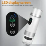 Máquina de café expresso elétrica portátil 72w, para carro e casa, acampamento, cafeteira 3 em 1, cápsula em pó, viagem, cafeteira