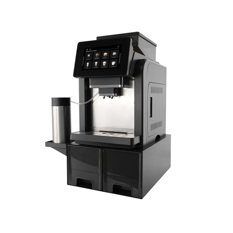Mcilpoog WS817-Plus Máquina de café expresso automática colorida de tela grande de 7 "com batedor de leite, 21 sabores para casa e escritório