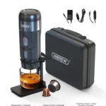 Hibrew máquina de café portátil para carro e casa, dc12v máquina de café expresso caber nexpresso dolce pod cápsula café em pó h4a