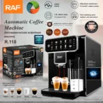 Máquina de café totalmente automática com batedor de leite, máquina de café extravagante multifuncional, satisfaze seus sabores múltiplos