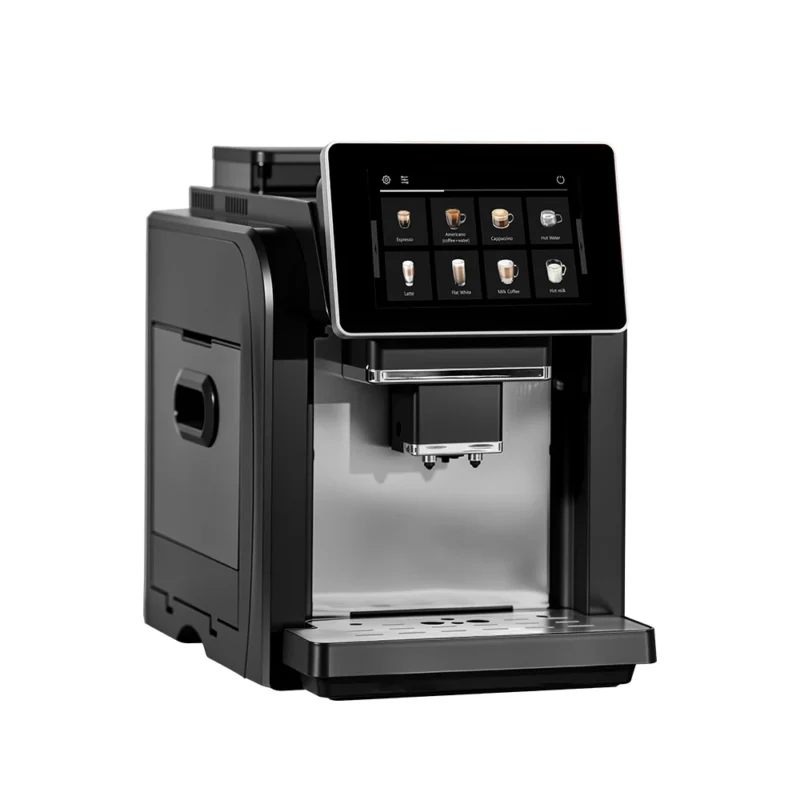 Máquina de café expresso automática colorida Mcilpoog WS817 -7" com batedor de leite, 21 sabores para casa e escritório