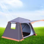 Barraca de dupla camada à prova de chuva ao ar livre dobrável leve barracas de proteção solar portátil engrossado à prova de vento equipamento de acampamento