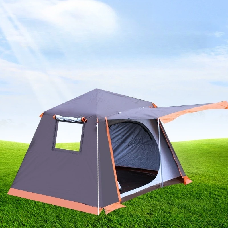 Barraca de dupla camada à prova de chuva ao ar livre dobrável leve barracas de proteção solar portátil engrossado à prova de vento equipamento de acampamento