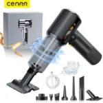 Cenrr novo display de nível da bateria aspirador de pó carro 7500mah casa homem presente natal poderoso portátil handheld carro mais limpo