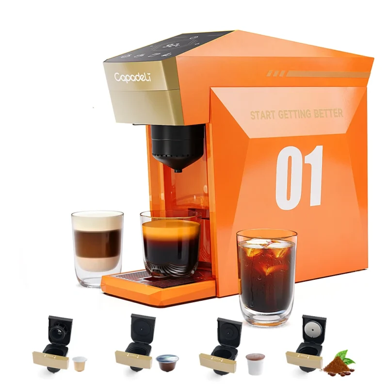 Máquina de café expresso multicápsula 19Bar Máquina de café 4 em 1 Pod DG NS k-cup em pó