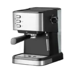 Pequena cafeteira expresso semiautomática para uso doméstico, leite batido a vapor de alta pressão e cafeteira preparada