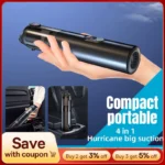 VYVYLABS Aspirador de pó portátil para carro, sem fio, poderoso espanador de ar, máquina de limpeza, forte sucção para eletrodomésticos