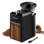 Moinho de rebarbas automático moedor de café elétrico moagem de grãos de café com 28 engrenagens ajustáveis para café expresso imprensa francesa gotejamento