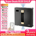 (Código promocional: HOT888)Robô Lavador de Janelas ABIR WD8, Pulverização de Água Dupla, Memória Inteligente, Sucção a Vácuo de Alta Potência, Sensor a Laser, Robô de Limpeza de Vidros Domésticos, Controle por APP