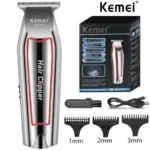 KEMEI-Profissão Aparador de pêlos elétrico para homens, Barba Clipper, Máquina cortador de cabelo, Hair Cut Grooming Kit, KM-032
