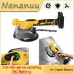 Nananuu máquina ajustável de 5 velocidades, ferramenta de instalação de azulejos sem fio para piso, parede, telha, máquina de nivelamento de vibração