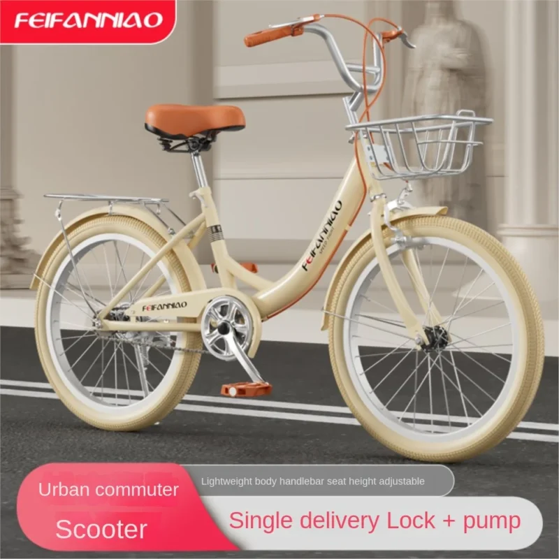 TULX-Bicicleta Não Inflável, Estrutura Reforçada em Aço Carbono, Antiderrapante, Altura Ajustável do Pneu, Viagem Conveniente, Mais Seguro