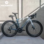 Bicicleta de estrada de fibra de carbono 700C, freio a disco hidráulico de 24 velocidades, ultraleve, bicicleta de corrida para homens e mulheres