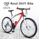 Bicicleta de Velocidade Variável com Freio a Disco Duplo, Roda de Raio, Ciclismo Off-Road ao ar livre, Mountain Bicycle, 26 pol