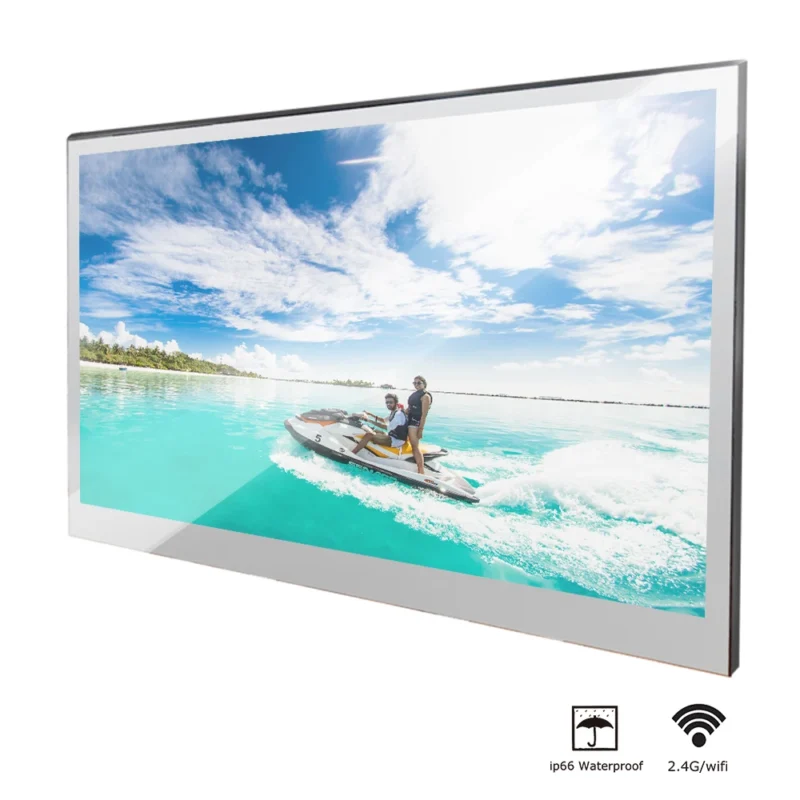 Souria 22 polegadas espelho mágico inteligente tv à prova dwaterproof água para banheiro hotel dtv sintonizador wifi bluetooth aplicativos embutidos loja atsc DVB-T t2