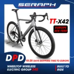 Mais novo estilo TT-X42 bicicleta de estrada de carbono leve completo com wheeltop conjunto de grupo elétrico sem fio rodas de carbono