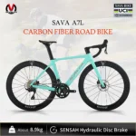 SAVA A7L Bicicleta de estrada de fibra de carbono de baixo preço com kit SENSAH 7120 24 velocidades leve 8,9 kg bicicleta de corrida de bicicleta de estrada