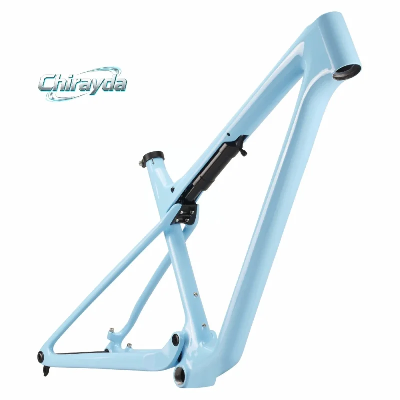 Chirayda 2026 novo t1100 toray fibra de carbono com choque 29 conjunto de quadros mountain bike quadro de suspensão completa suspensão de impulso de carbono