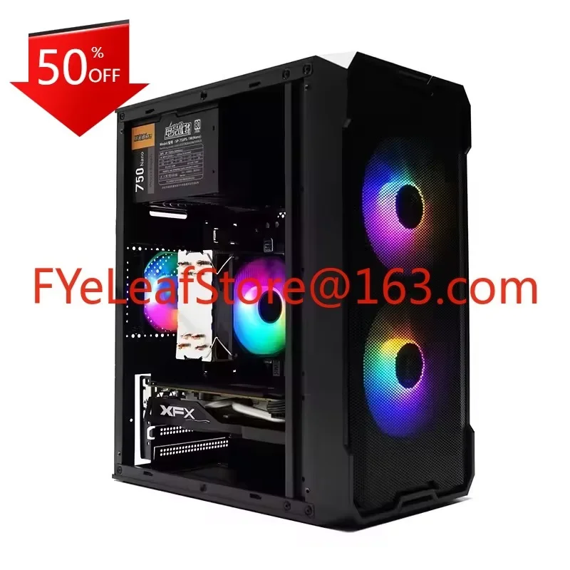 E5 2666V3 RX580 barato completo gaming pc CUSTOM computador conjunto equipamentos desktops pré-construído atacado construir desktop gamer pc