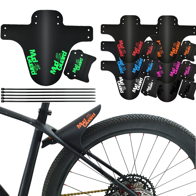 1 pc mountain bike colorido pára-choques dianteiro/traseiro paralama saver lama guarda asas acessórios de ciclismo peças protetoras da bicicleta estrada
