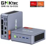 Gmktec k6 mini pc amd R7-7840HS 8c/16t 16gb ddr5 512gb pcie 4.0 ssd mini desktop computador janela 11 pro wifi 6e/bt5.2 tipo-c